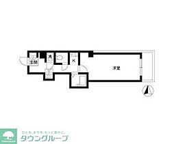 ダイヤモンドレジデンス両国 5階1Kの間取り