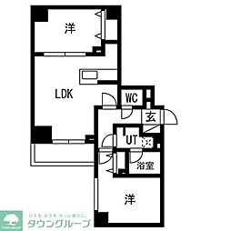OAKLANCE錦糸町 2LDKの間取図画像