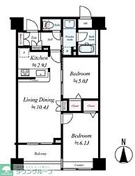 間取図画像 2LDK