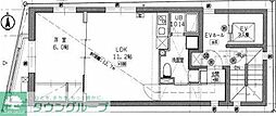 KI-FLAT東陽町 1LDKの間取図画像