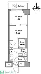 BPRレジデンス大島 1DKの間取図画像