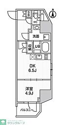 ALTERNA亀戸3 1DKの間取図画像