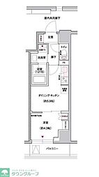 ジェイグランコート上野入谷 1DKの間取図画像