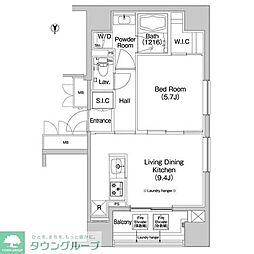 COMFORIA錦糸町 1LDKの間取図画像