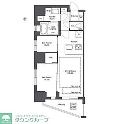 COMFORIA新御徒町 2LDKの間取図画像