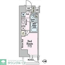 PARKAXIS入谷 1Kの間取図画像