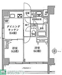 ティモーネ押上トゥーレ 2DKの間取図画像
