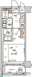 ハーモニーレジデンス東京イーストコア♯002 1Kの間取図画像