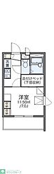 レオパレスデンファレ 1Kの間取図画像