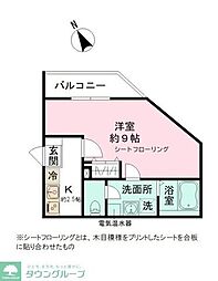 LAUREL墨田 1Kの間取図画像