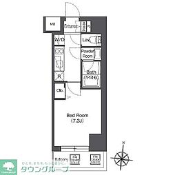COMFORIA大島DEUX 1Kの間取図画像