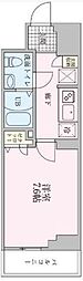 T-TERRACE西大島 1Kの間取図画像