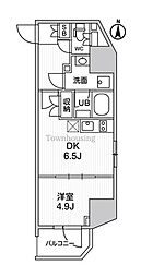 ALTERNA亀戸3 1DKの間取図画像