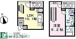 アリスマナーガーデン銀座ウォーク 1LDKの間取図画像