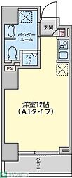 EXETOUR日本橋 ワンルームの間取図画像