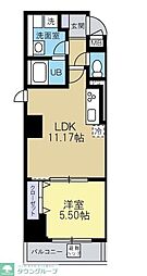 MAISONMK 1LDKの間取図画像