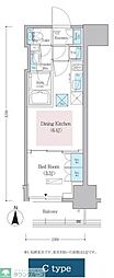 アーバネックス蔵前レジデンス 1DKの間取図画像