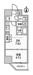 ALTERNA亀戸3 1DKの間取図画像
