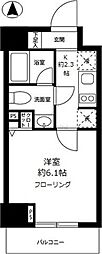 グロースメゾン亀戸 1Kの間取図画像