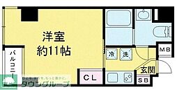 スカイツリービュー錦糸町 1Kの間取図画像