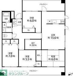 T'sgarden東陽町 4SLDKの間取図画像