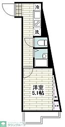 京急本線 雑色駅 徒歩9分の賃貸アパート 1階1Kの間取り