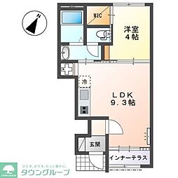 Ｇｒａｎｄ　Ｐｏｉｒｅ 1階1LDKの間取り