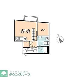 京急空港線 大鳥居駅 徒歩11分の賃貸アパート 3階1DKの間取り