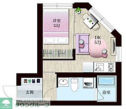 JR京浜東北・根岸線 蒲田駅 徒歩6分の賃貸マンション 3階1DKの間取り