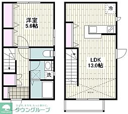 京急空港線 京急蒲田駅 徒歩10分の賃貸アパート 2階1LDKの間取り