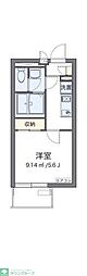 クレイノナカロクフォー 4階1Kの間取り