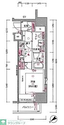 DUARES愛宕虎ノ門 2階1Kの間取り