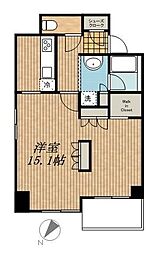 ＬａＳａｎｔｅ五反田 11階1Kの間取り
