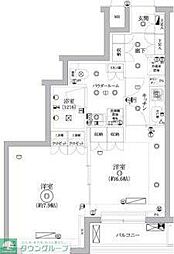 セジョリ鵜の木 4階2Kの間取り