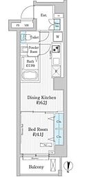 メゾン・シャトロワ深川扇橋 2階1DKの間取り