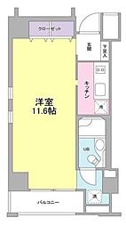 ＫＤＸレジデンス日本橋人形町 10階1Kの間取り