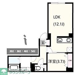 間取図画像 1LDK