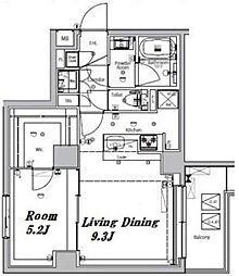 MAKESDESIGN大森2 1LDKの間取図画像