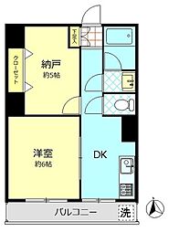 峰マンション 1SDKの間取図画像