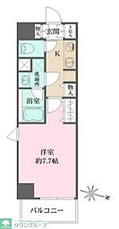 WHARF森下 1Kの間取図画像