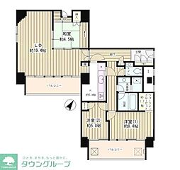 リバー&タワー 3LDKの間取図画像