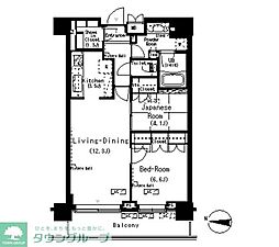 ParkAxis辰巳STAGE 2LDKの間取図画像