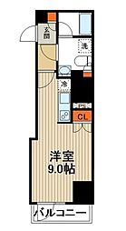 アイルイムーブル日本橋 ワンルームの間取図画像