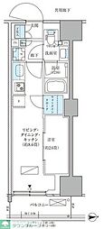 パークアクシス品川天王洲アイル 1LDKの間取図画像