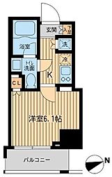 レジデンス大森 1Kの間取図画像