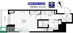 グランドコンシェルジュ六本木 1Kの間取図画像