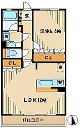 パシフィーク品川 1LDKの間取図画像