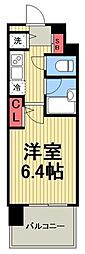 アーバイルスパシエ芝浦ベイサイド 1Kの間取図画像