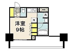 パークアクシス東陽町・親水公園 ワンルームの間取図画像