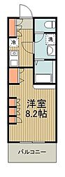 エスコート芝浦EAST 1Kの間取図画像